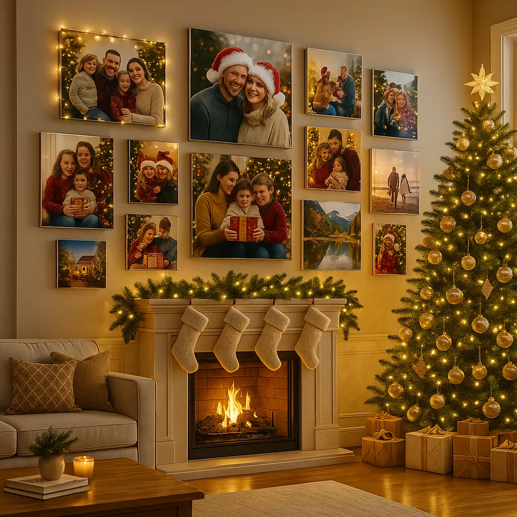 Create a Christmas Photo Gallery Wall: Acrylic Print Ideas for Holiday Memories